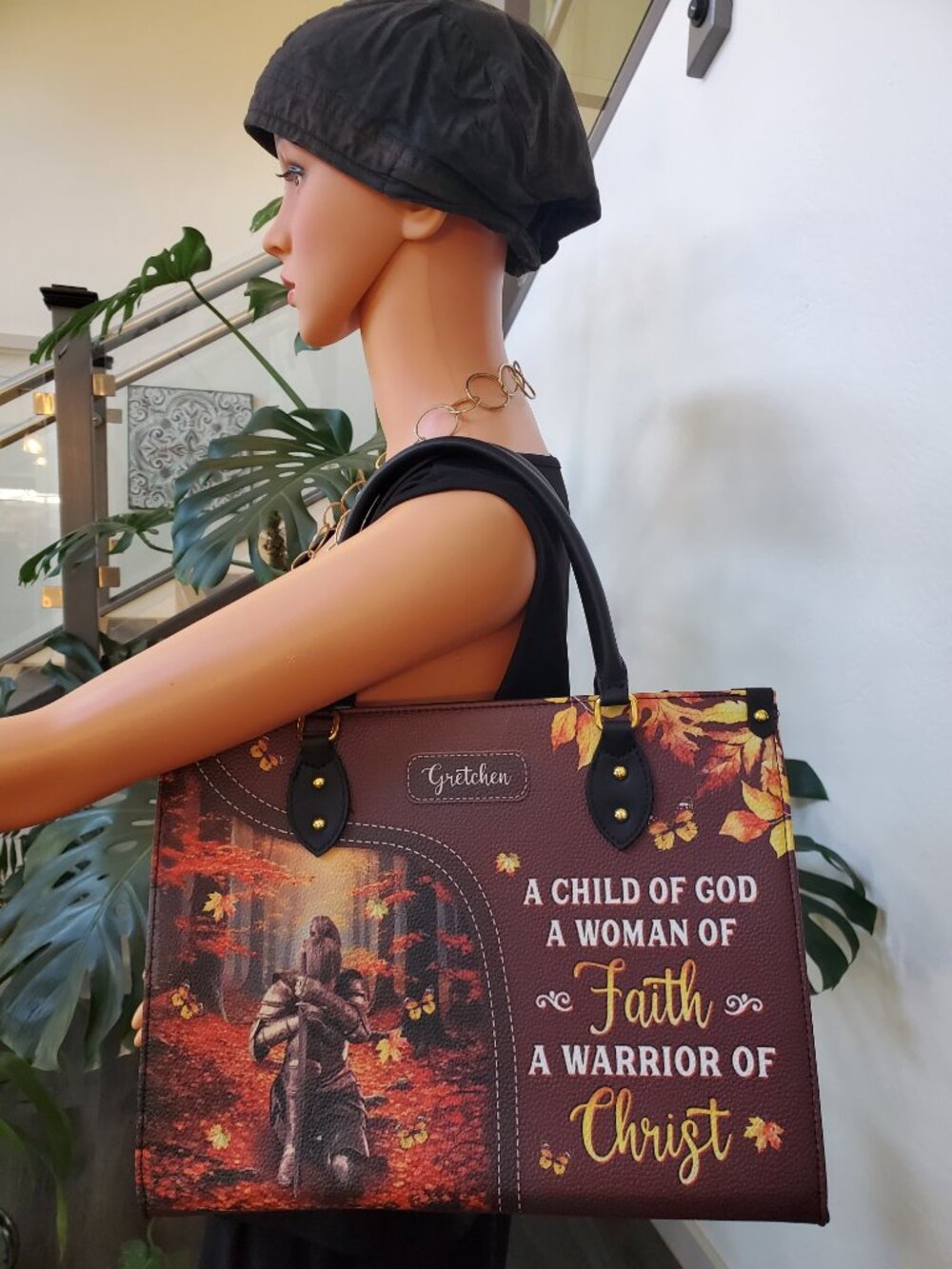 Holistic Bags Gretchen Tote A Child of God A Woman of Faith A Warrior of Christ